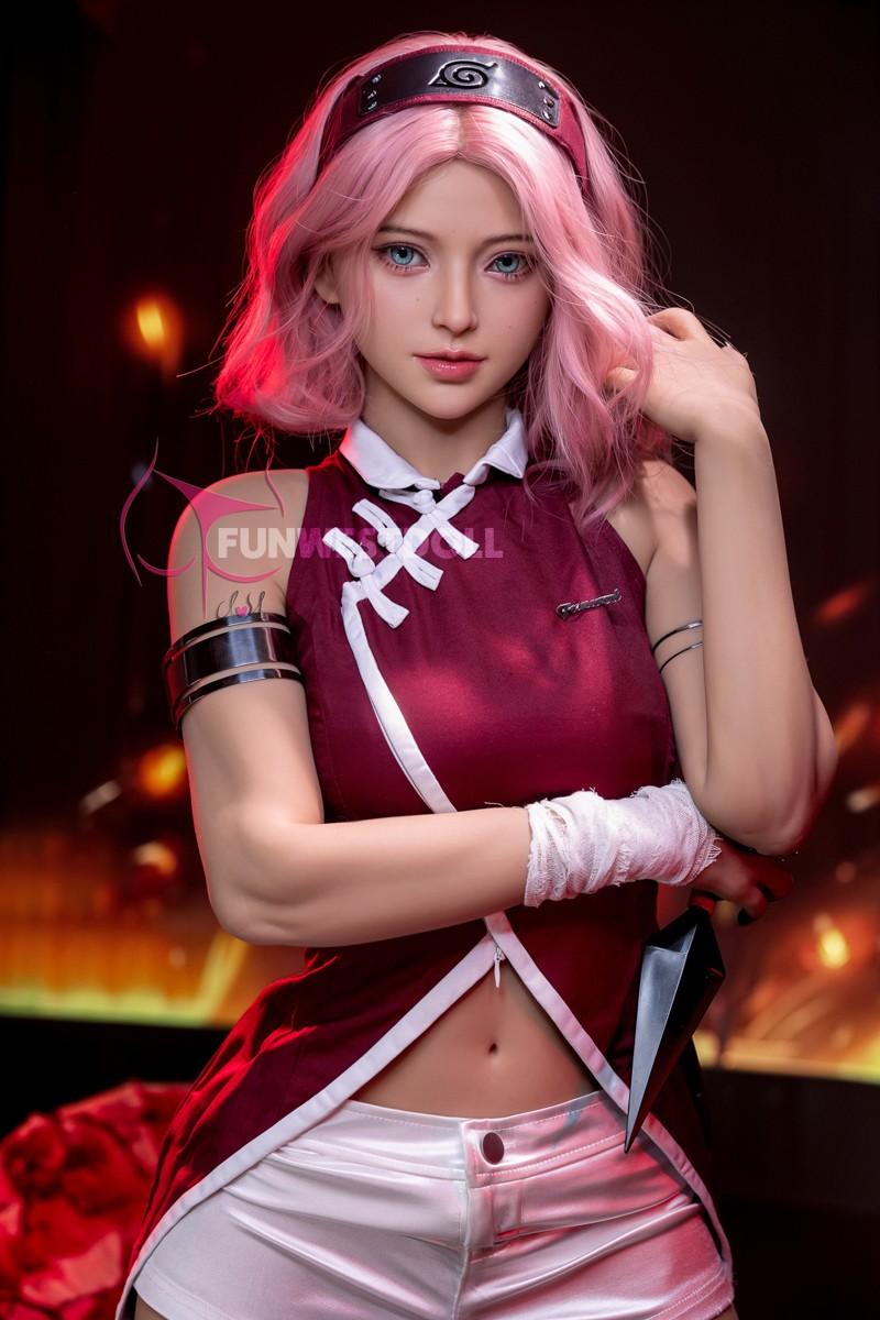FunWest Doll 159cm (5ft2") Wonderland Pink Hair Anime Sex Doll - A-Cup - Alice - In Stock USA