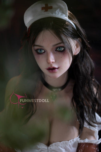 FunWest Doll 160cm (5f3') E-Cup Creepy Silicone Sex Doll with Curvy Body - Lily