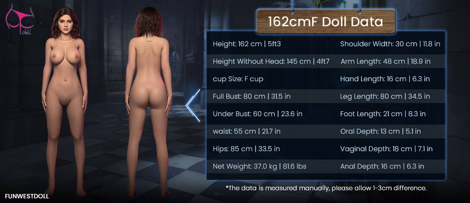 FunWest Doll 162cm (5ft4") Brunette TPE Sex Doll Sensual Latina Fantasy - F-Cup - In Stock | US Only