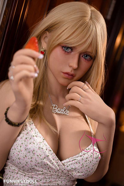 FunWest Doll 162cm (5ft4') F-Cup Barbie-Style Blonde TPE Sex Doll Fantasy - In Stock |  US Only
