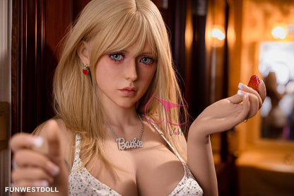 FunWest Doll 162cm (5ft4') F-Cup Barbie-Style Blonde TPE Sex Doll – Tender Fantasy [EU Stock] - Assos