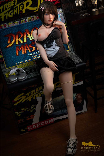 IronTech 148cm (4ft10') PLUS Silicone Mini Sexdoll - Barbie