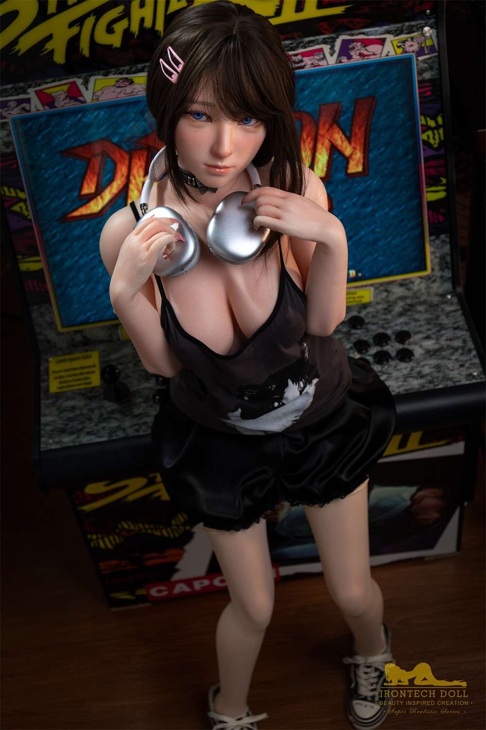 IronTech 148cm (4ft10') PLUS Silicone Mini Sexdoll - Barbie