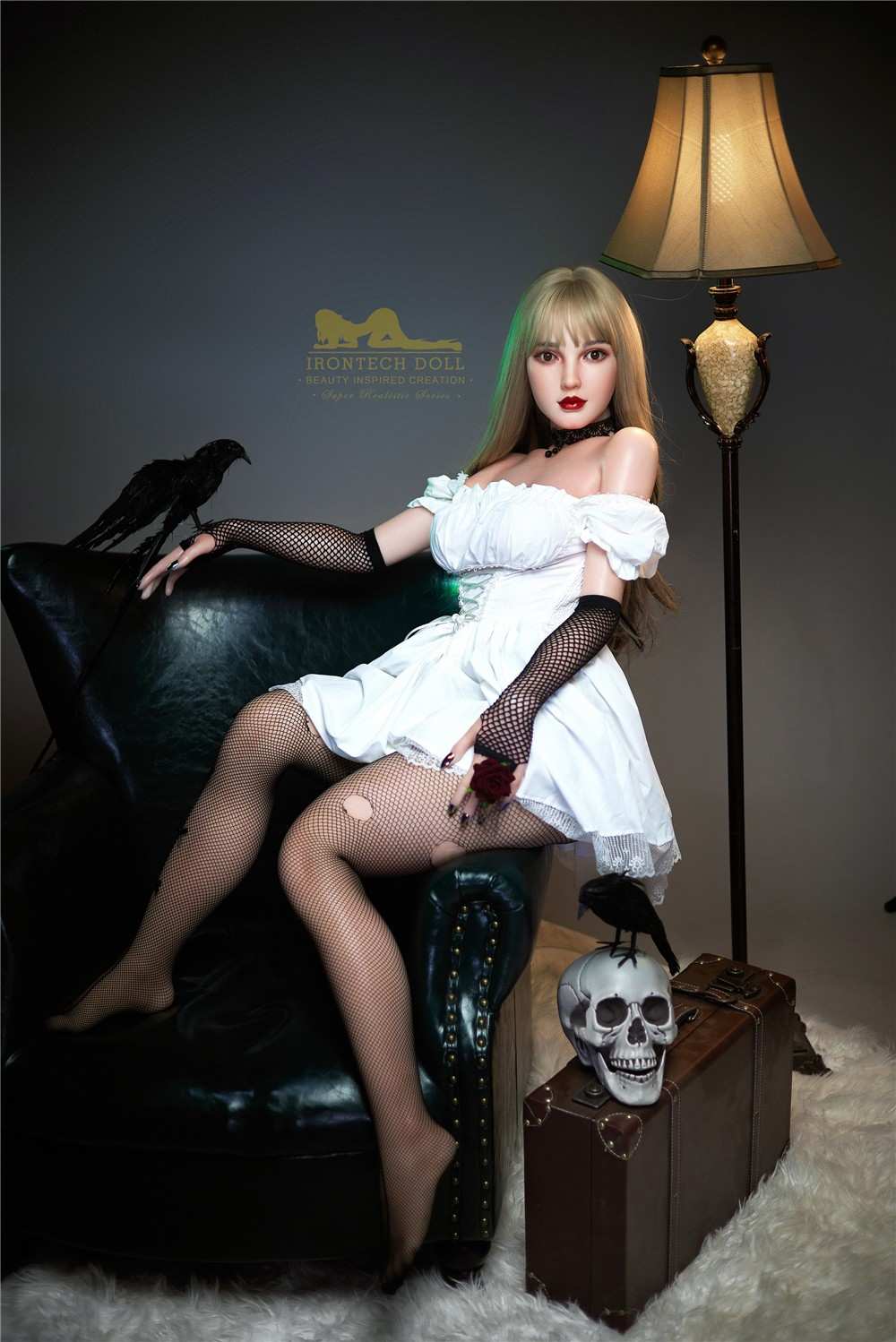 IronTech 153cm (5ft) Beautiful Love Doll Silicone Sex Doll - Cherry