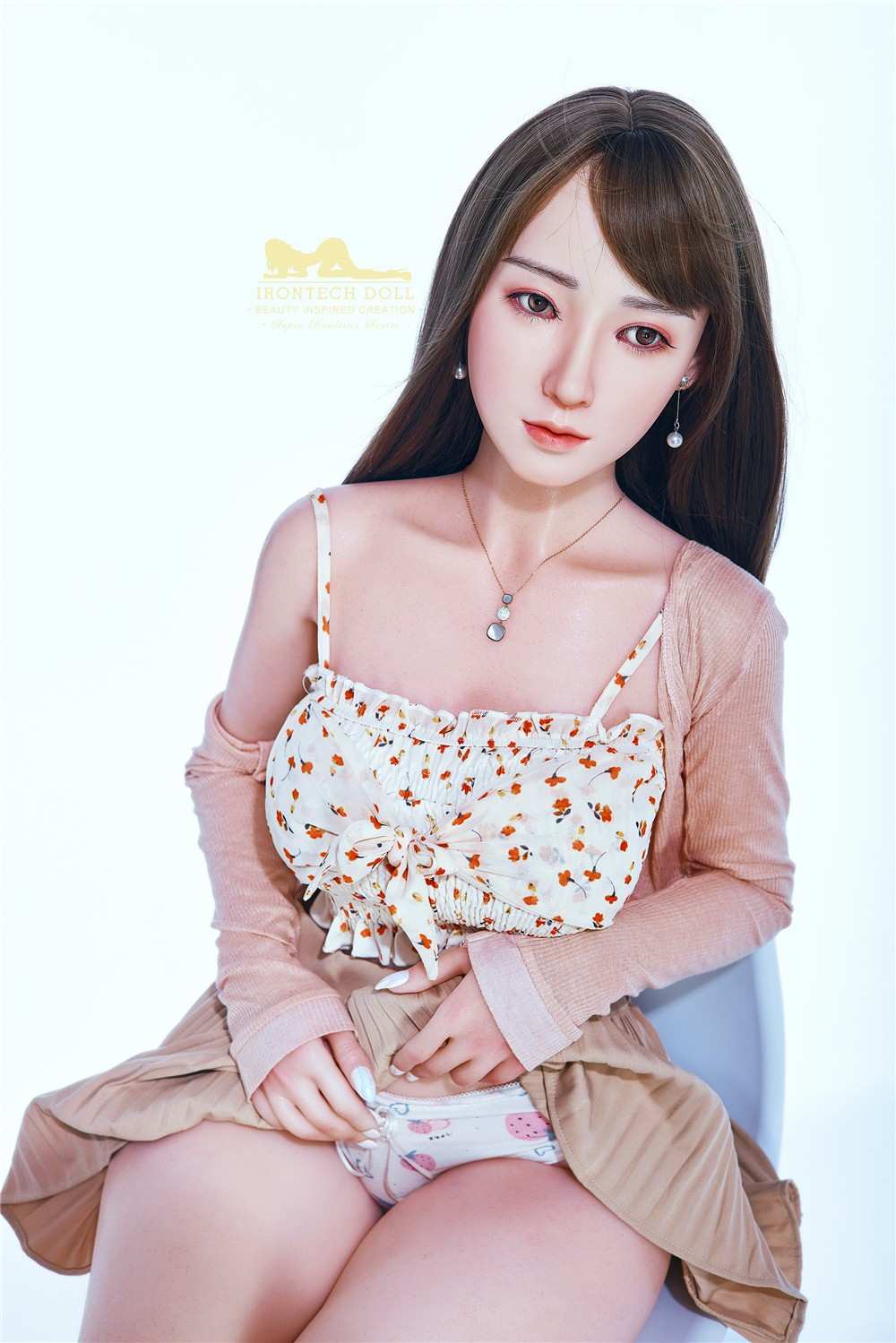 IronTech 153cm (5ft) Petite Beauty with Big Curves Silicone Sex Doll - Candy