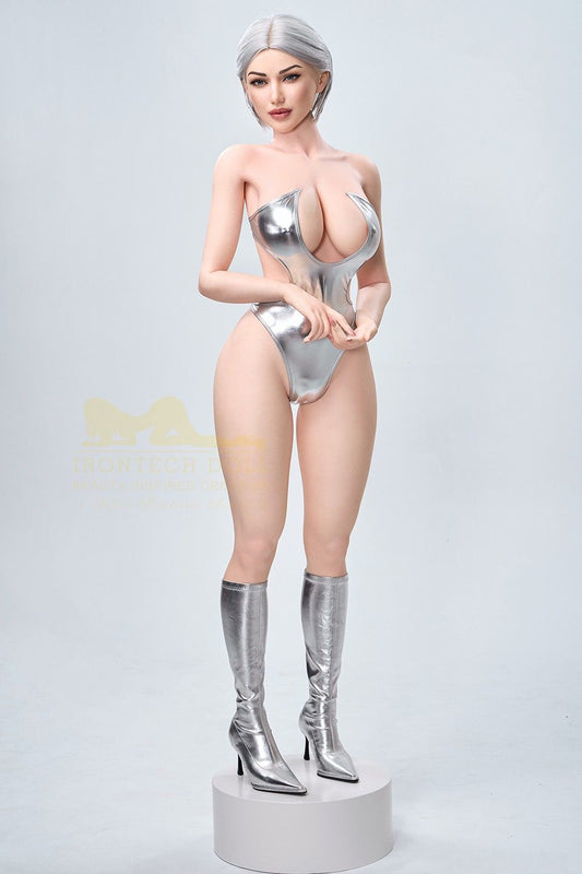 IronTech 159cm (5ft2') Platinum Blonde Real Silicone Sex Doll- Celine