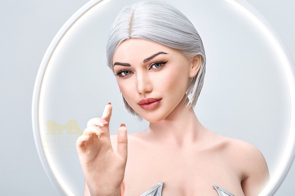 IronTech 159cm (5ft2') Platinum Blonde Real Silicone Sex Doll- Celine
