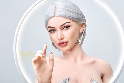 IronTech 159cm (5ft2') Platinum Blonde Real Silicone Sex Doll- Celine
