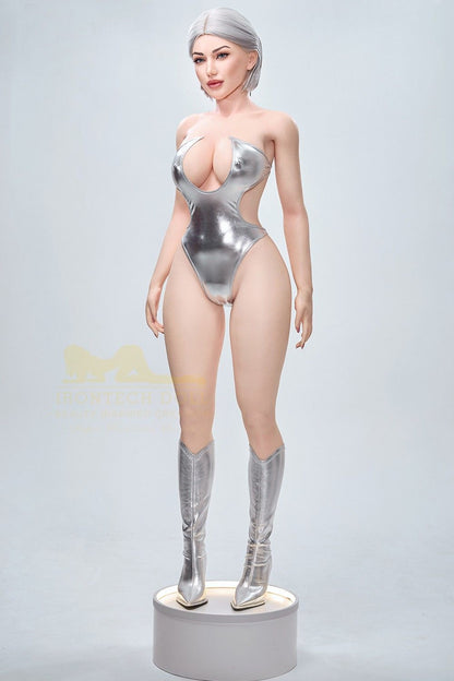 IronTech 159cm (5ft2') Platinum Blonde Real Silicone Sex Doll- Celine