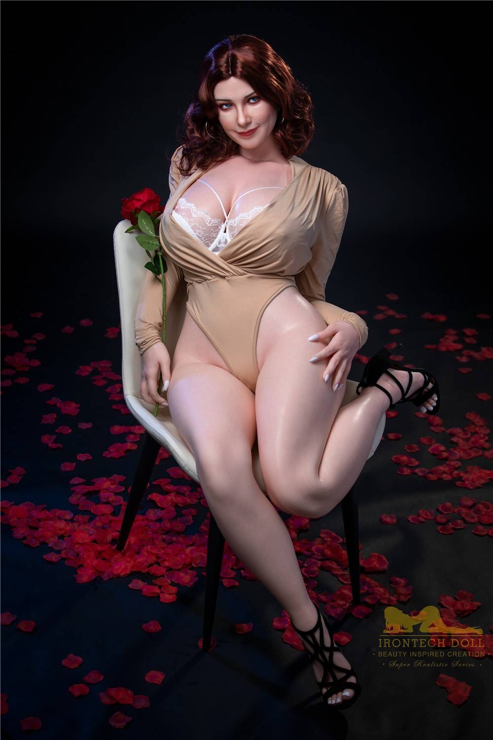 IronTech 160cm (5ft2') Busty Seductress Luxury Sex Doll - Carmel