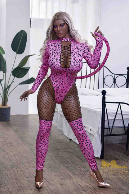 IronTech 160cm (5ft2') Ebony Queen Silicone Sex Doll - Hedy