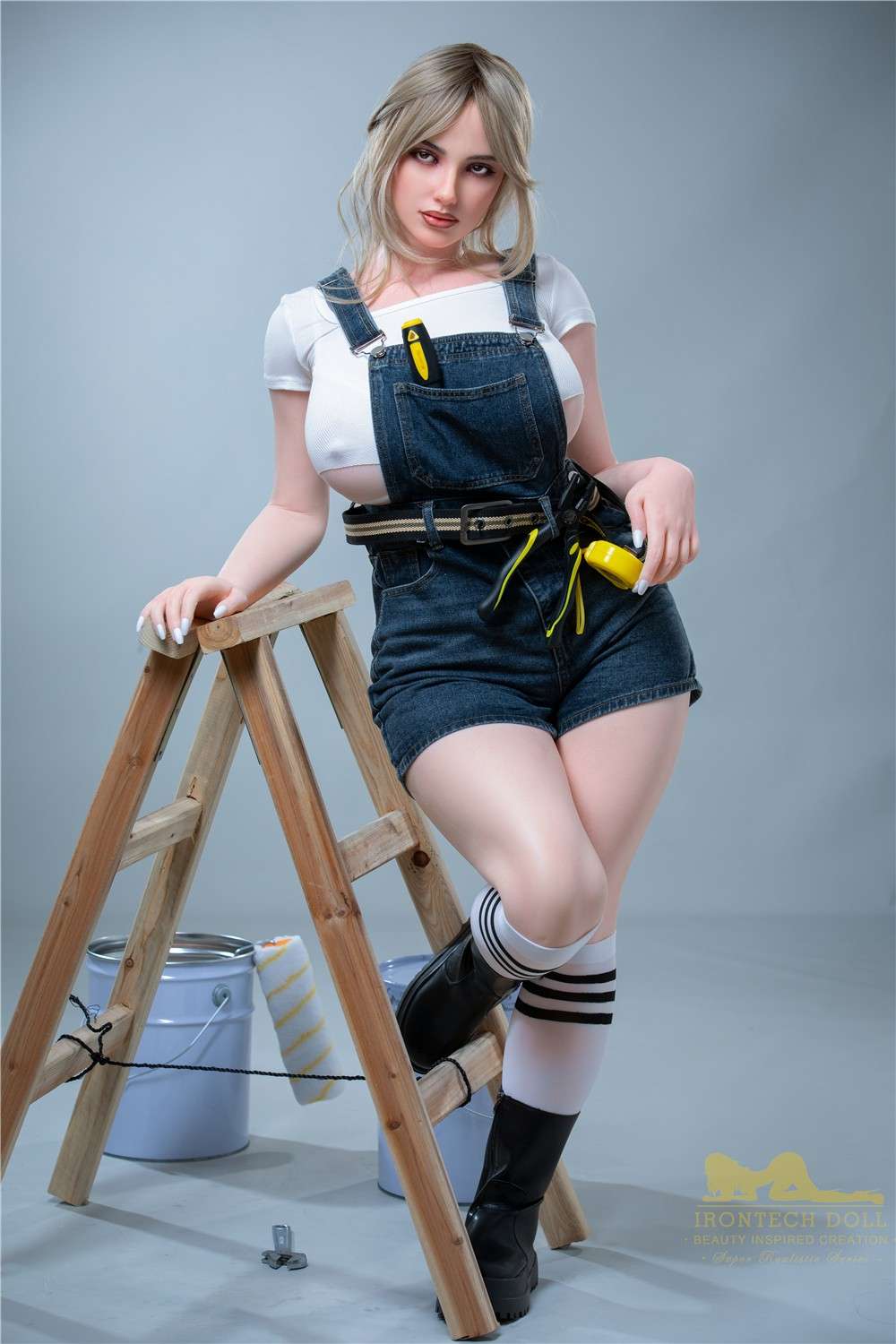 IronTech 160cm (5ft2') Midnight Desire Busty Sexy Love Doll - Luna