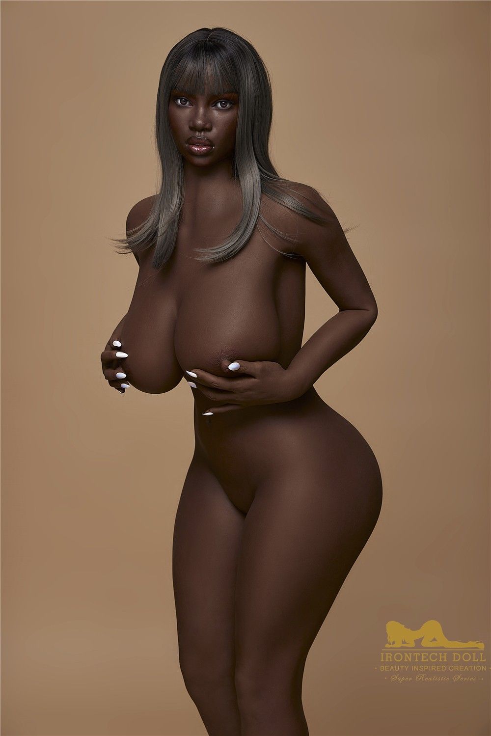 IronTech 160cm (5ft2') Seductive Ebony Sex Doll - Penny