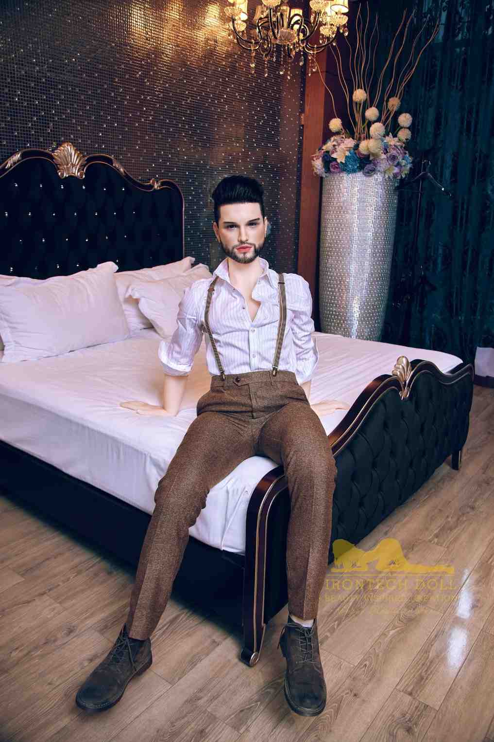 IronTech 162cm (5ft4') Fine Eligible Bachelor with Silicone Head Male Sex Doll- Zayn