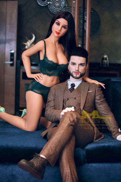 IronTech 162cm (5ft4') Fine Eligible Bachelor with Silicone Head Male Sex Doll- Zayn