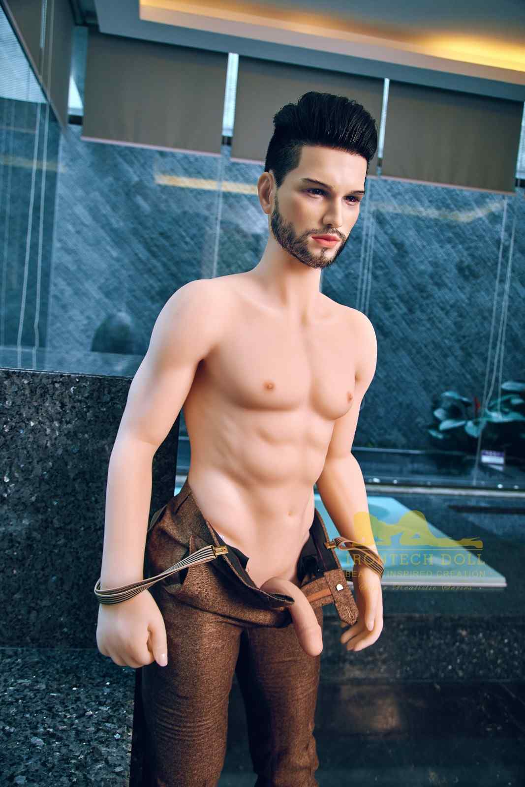 IronTech 162cm (5ft4') Fine Eligible Bachelor with Silicone Head Male Sex Doll- Zayn