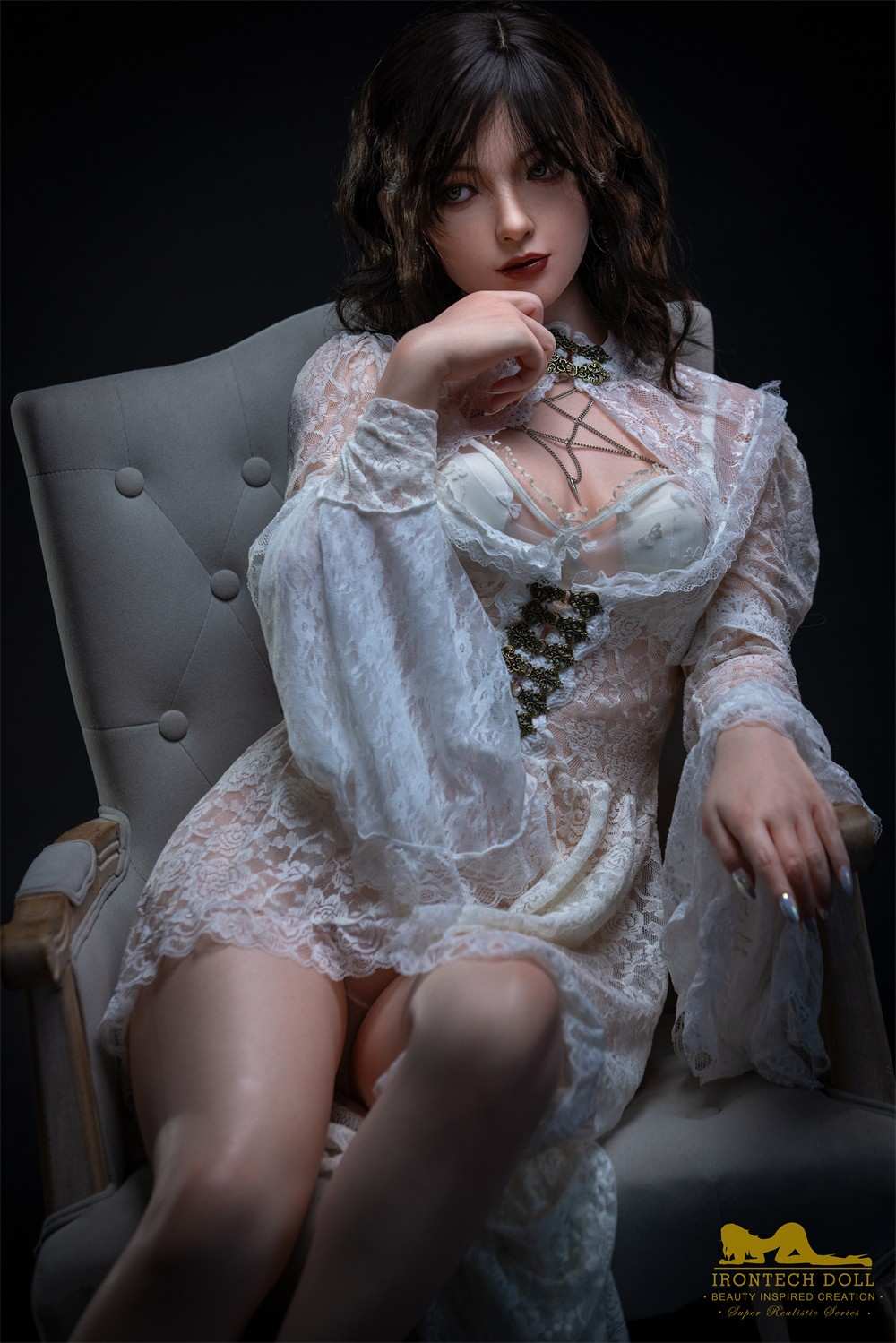 IronTech 163cm (5ft3') Elegant Fantasy Honey Sex Doll with Realistic Curves - Nabi