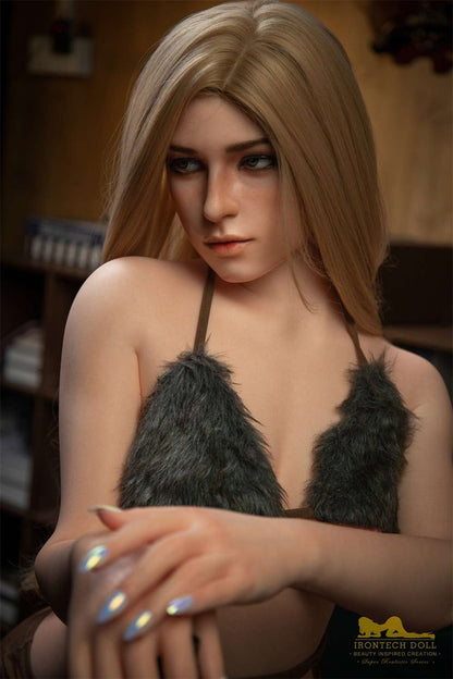 IronTech 163cm (5ft3') Realistic Beauty Lifesize Blonde Silicone Sex Doll - Flora