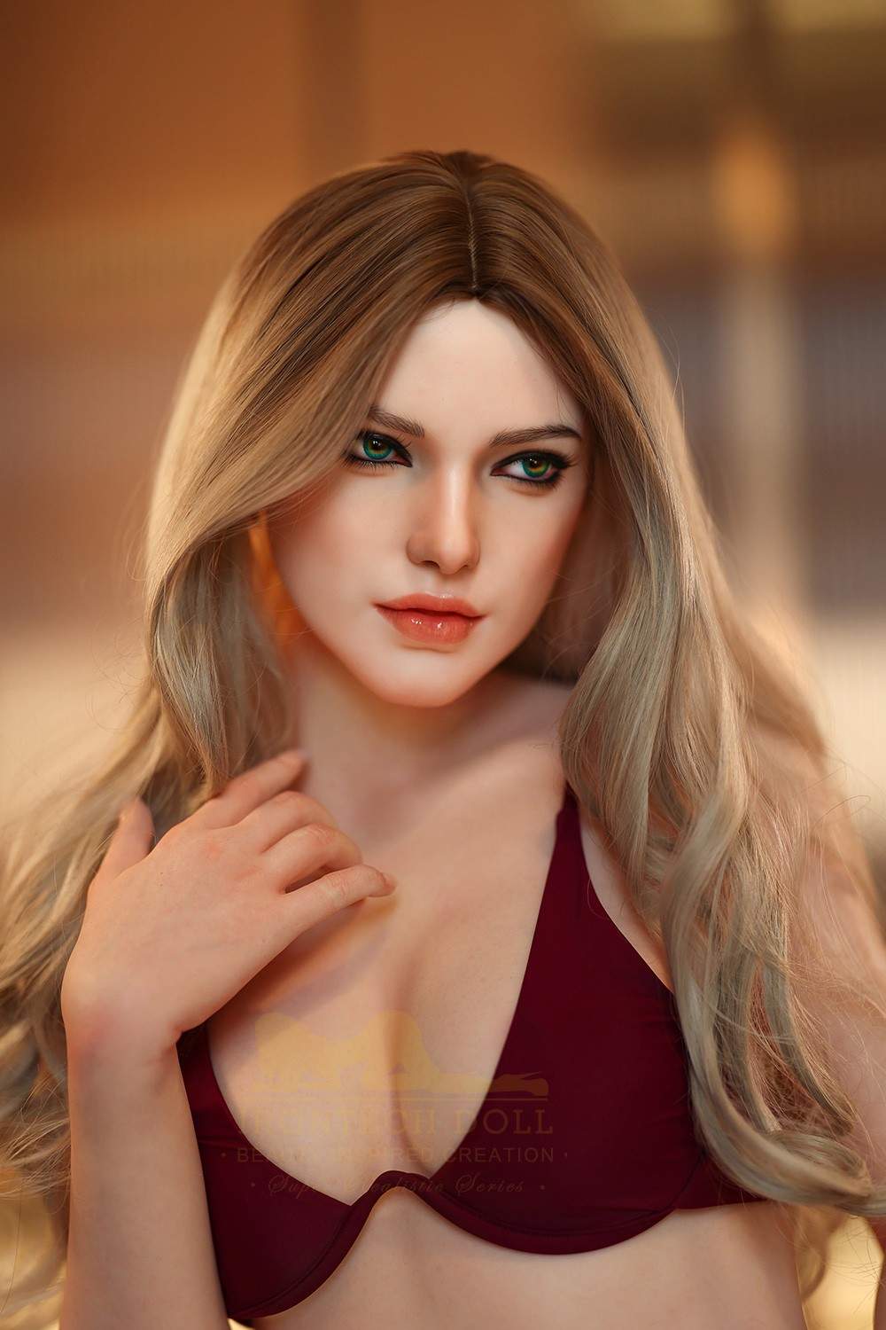 IronTech 163cm (5ft3') Stunning Blonde Silicone BeautySex Doll with Lifelike Features - Hedi