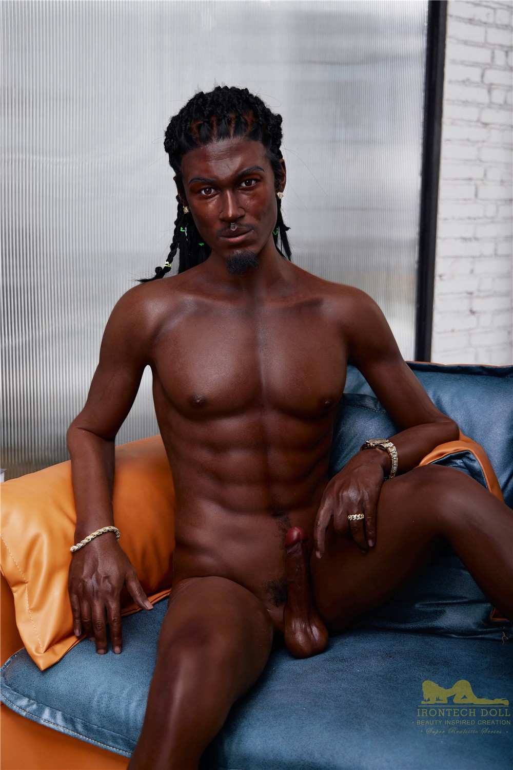 IronTech 170cm (5ft5') Black Male Sex Doll - Realistic Silicone Fantasy - Bill