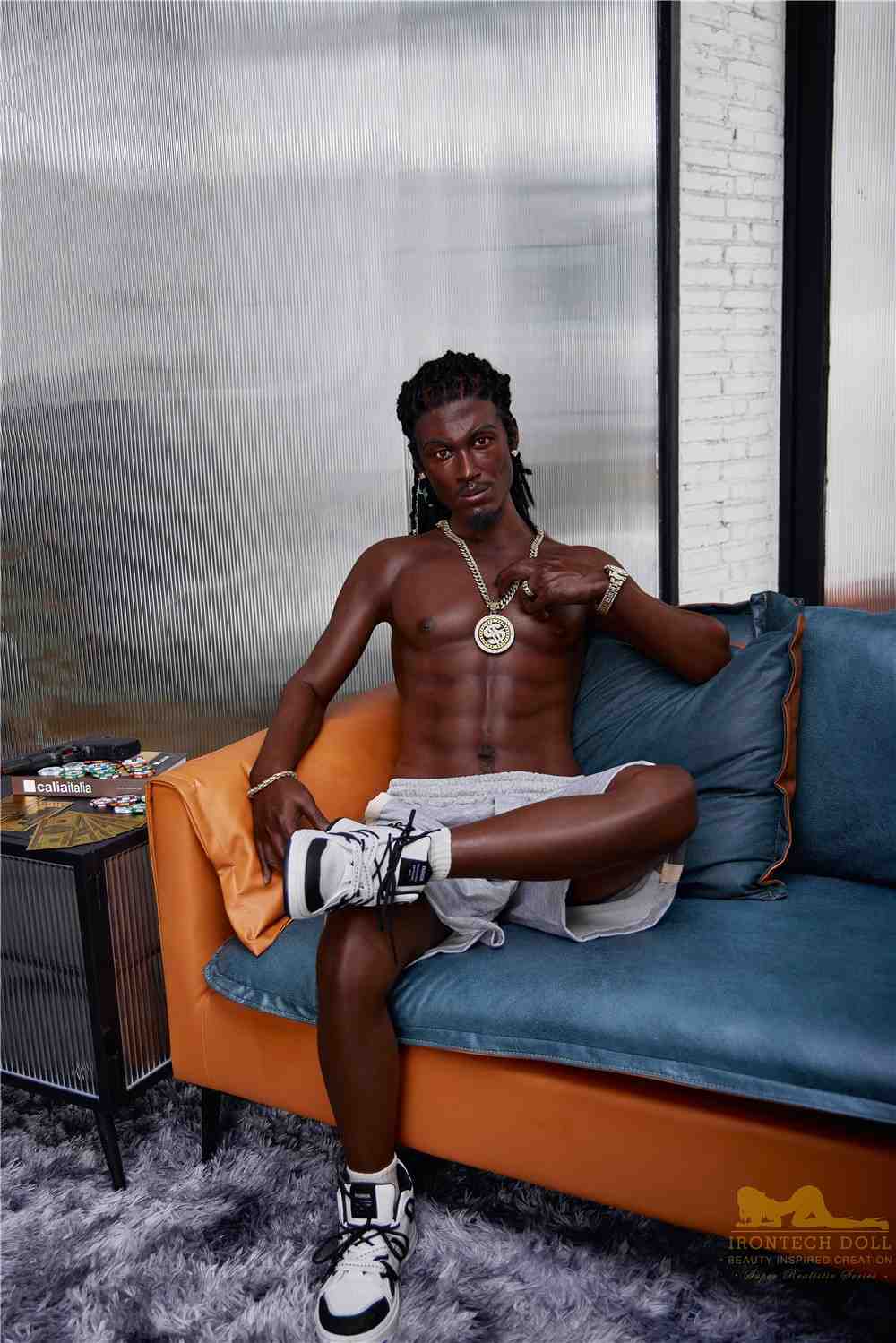 IronTech 170cm (5ft5') Black Male Sex Doll - Realistic Silicone Fantasy - Bill