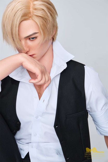 IronTech 170cm (5ft5") British Silicone Male Sex Doll – Golden-Haired Fantasy Doctor - Lucas
