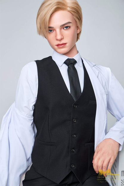 IronTech 170cm (5ft5") British Silicone Male Sex Doll – Golden-Haired Fantasy Doctor - Lucas