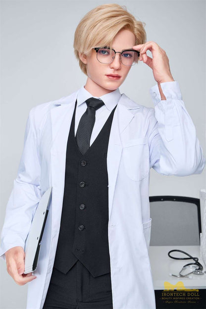 IronTech 170cm (5ft5") British Silicone Male Sex Doll – Golden-Haired Fantasy Doctor - Lucas