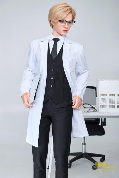 IronTech 170cm (5ft5") British Silicone Male Sex Doll – Golden-Haired Fantasy Doctor - Lucas