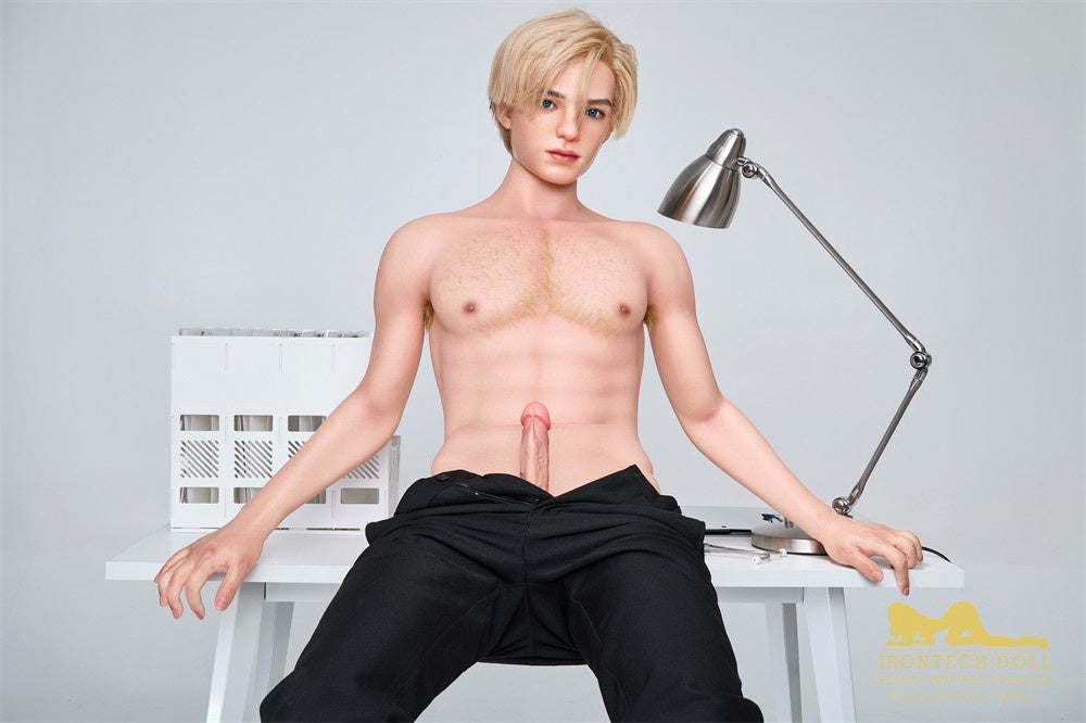 IronTech 170cm (5ft5") British Silicone Male Sex Doll – Golden-Haired Fantasy Doctor - Lucas
