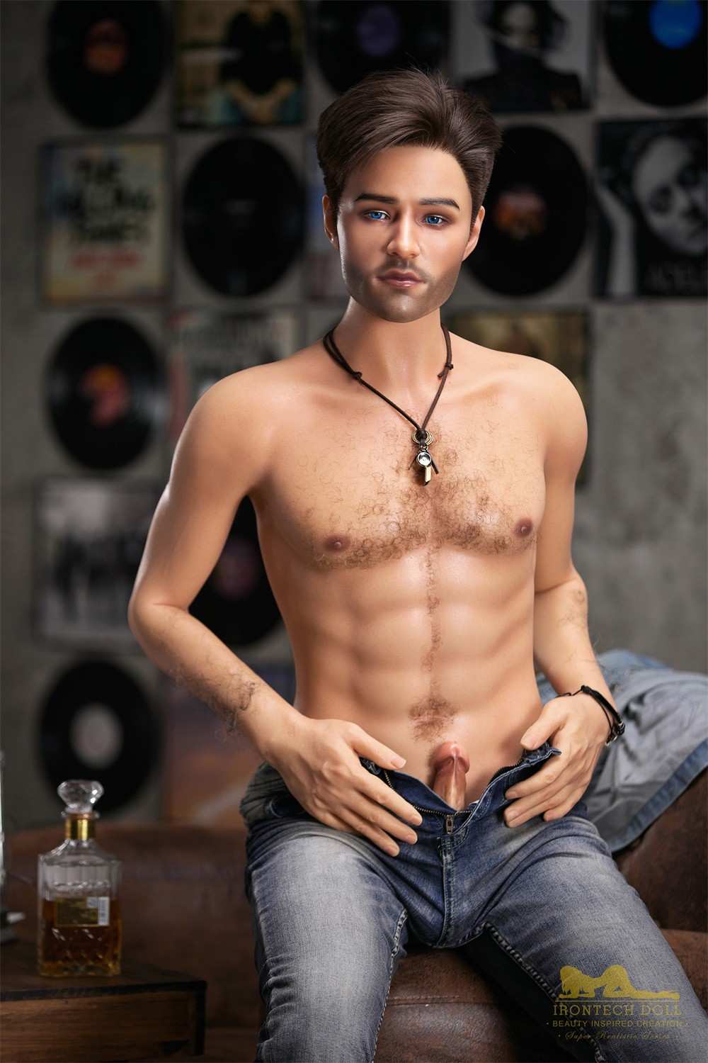 IronTech 170cm (5ft5') Handsome Singer-Style Gentleman Silicone Male Sex Doll - Jack