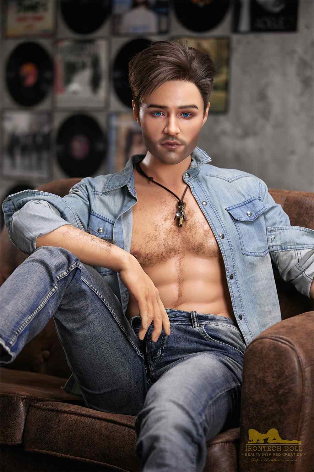 IronTech 170cm (5ft5') Handsome Singer-Style Gentleman Silicone Male Sex Doll - Jack