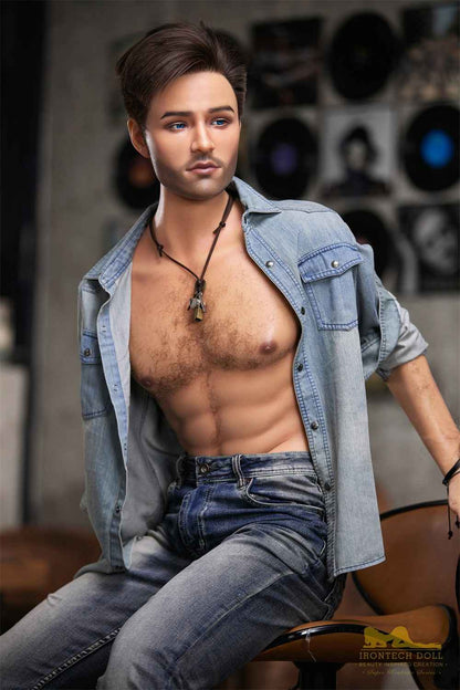 IronTech 170cm (5ft5') Handsome Singer-Style Gentleman Silicone Male Sex Doll - Jack