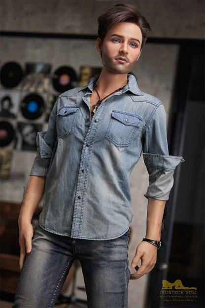 IronTech 170cm (5ft5') Handsome Singer-Style Gentleman Silicone Male Sex Doll - Jack