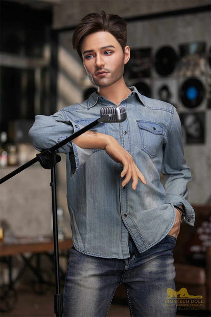IronTech 170cm (5ft5') Handsome Singer-Style Gentleman Silicone Male Sex Doll - Jack