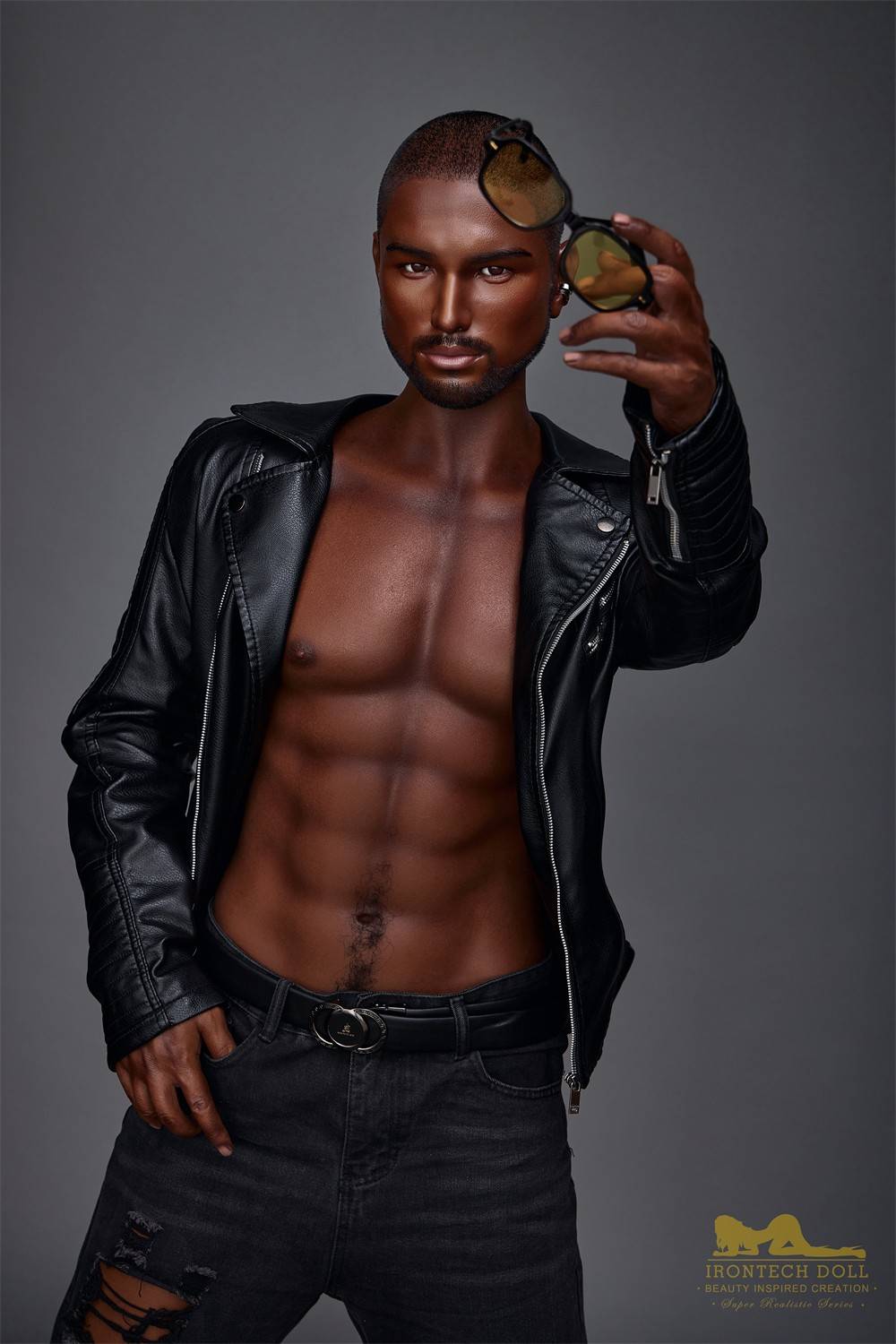 IronTech 170cm (5ft5') Realistic & Black Silicone Male Sex Doll - Kevin