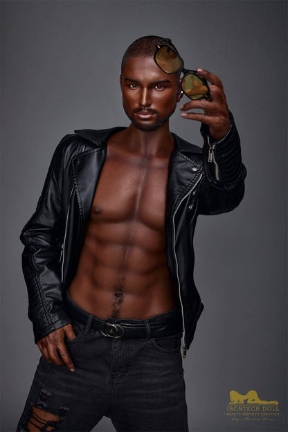 IronTech 170cm (5ft5') Realistic & Black Silicone Male Sex Doll - Kevin