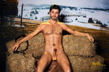 IronTech 170cm (5ft5') Sensual Cowboy Realistic Silicone Male Sex Doll - Allen