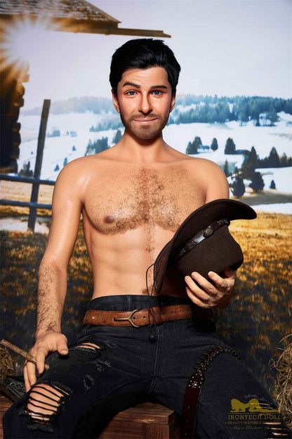 IronTech 170cm (5ft5') Sensual Cowboy Realistic Silicone Male Sex Doll - Allen