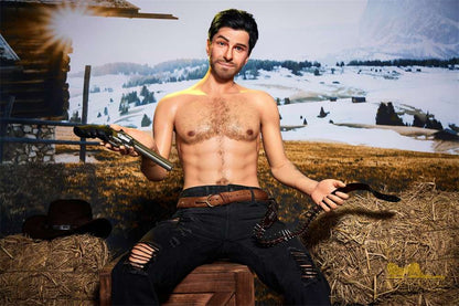 IronTech 170cm (5ft5') Sensual Cowboy Realistic Silicone Male Sex Doll - Allen