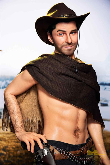 IronTech 170cm (5ft5') Sensual Cowboy Realistic Silicone Male Sex Doll - Allen