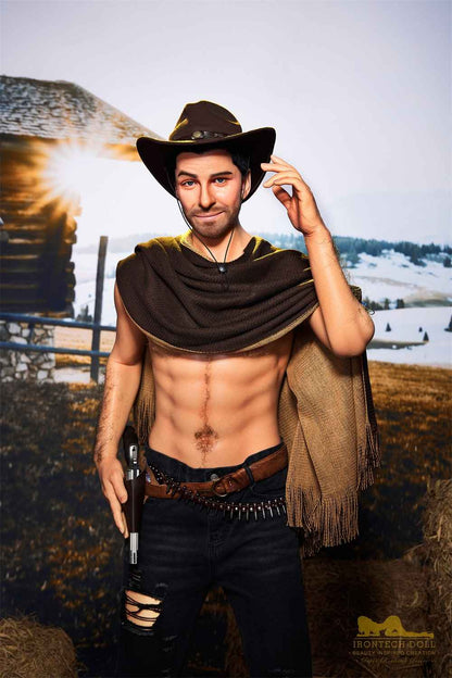 IronTech 170cm (5ft5') Sensual Cowboy Realistic Silicone Male Sex Doll - Allen