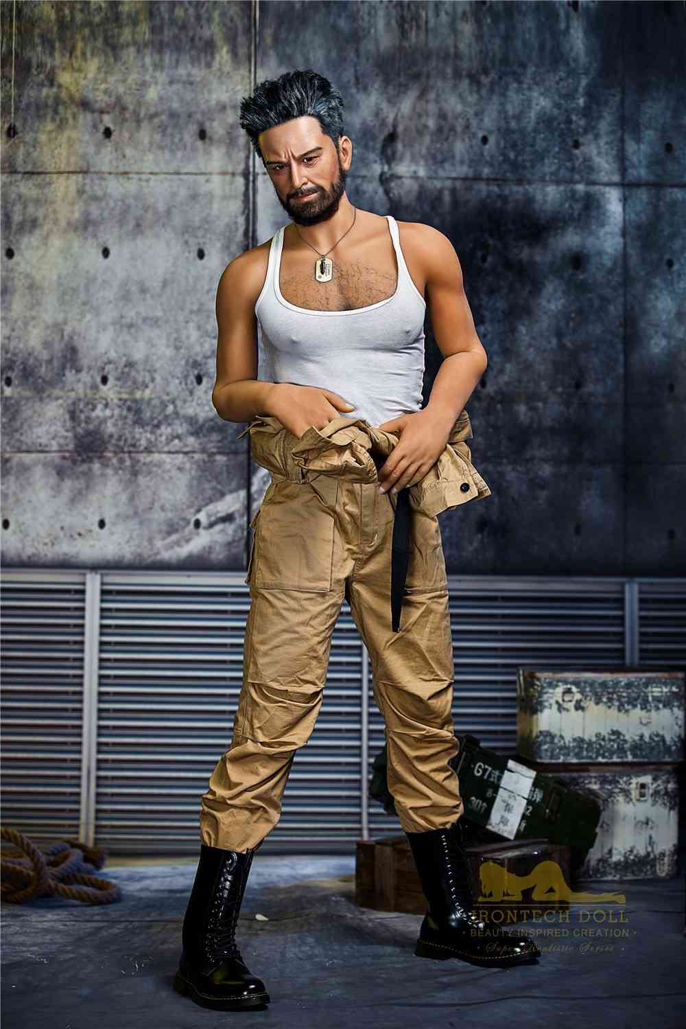 IronTech 175cm (5ft9') Sexy Matured Male with Silicone Head Doll Model - Robert