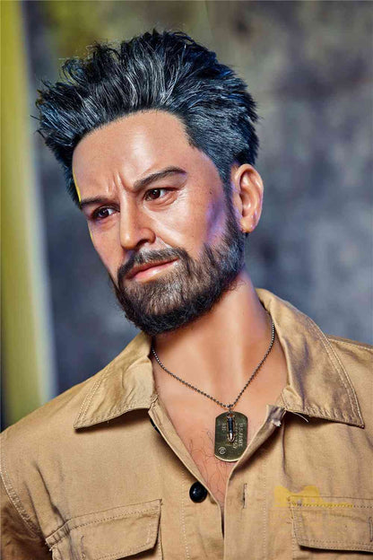 IronTech 175cm (5ft9') Sexy Matured Male with Silicone Head Doll Model - Robert