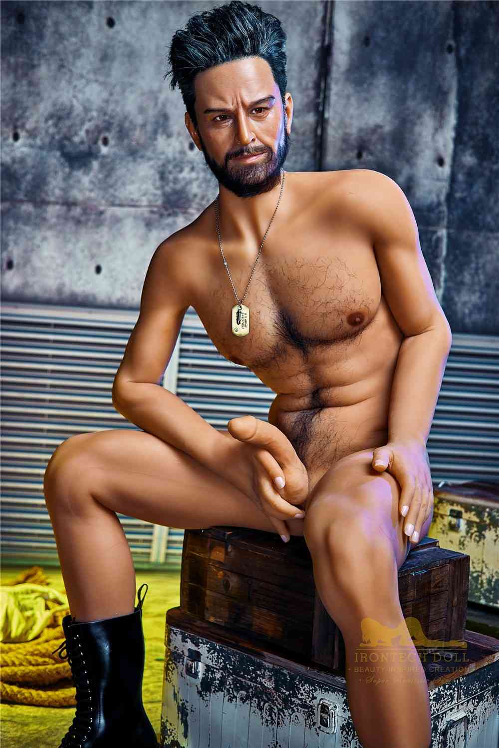 IronTech 175cm (5ft9') Sexy Matured Male with Silicone Head Doll Model - Robert