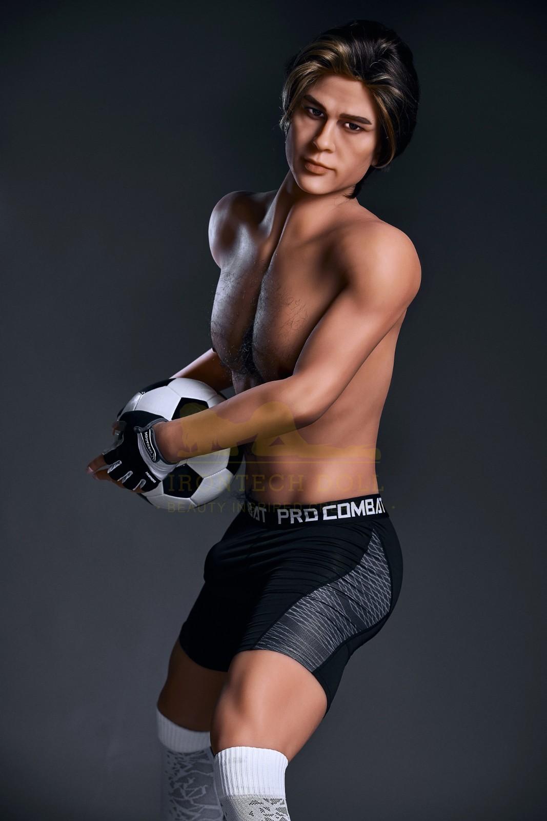 IronTech 175cm (5ft9') Sexy Soccer Super Star Hottie Male Sex Doll - Seymour