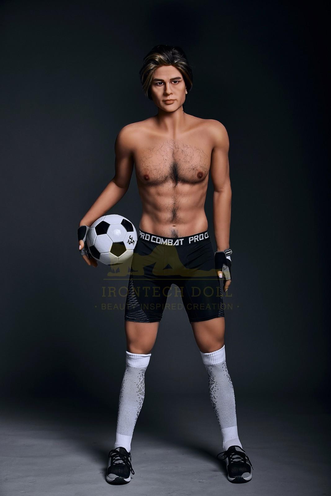 IronTech 175cm (5ft9') Sexy Soccer Super Star Hottie Male Sex Doll - Seymour