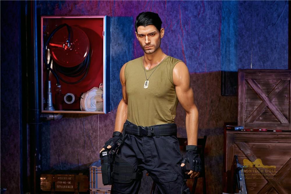 IronTech 176cm (5ft7') Elite Commando Muscular Silicone Male Sex Doll - Thomas