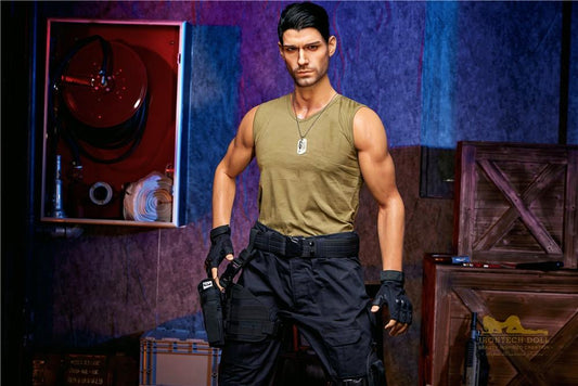 IronTech 176cm (5ft7') Elite Commando Muscular Silicone Male Sex Doll - Thomas