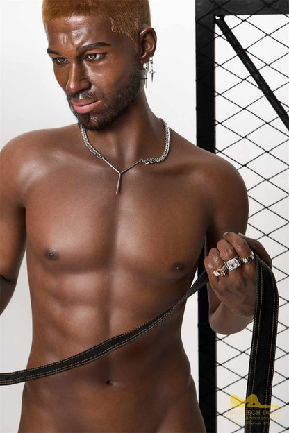 IronTech 176cm (5ft7') Life Size Ebony Silicone Male Sex Doll - Bill